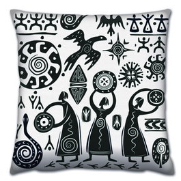 Aberto Design Cojín Multicolor 43 x 43 cm